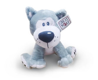 Howlin' Huggable Wolf plush toy